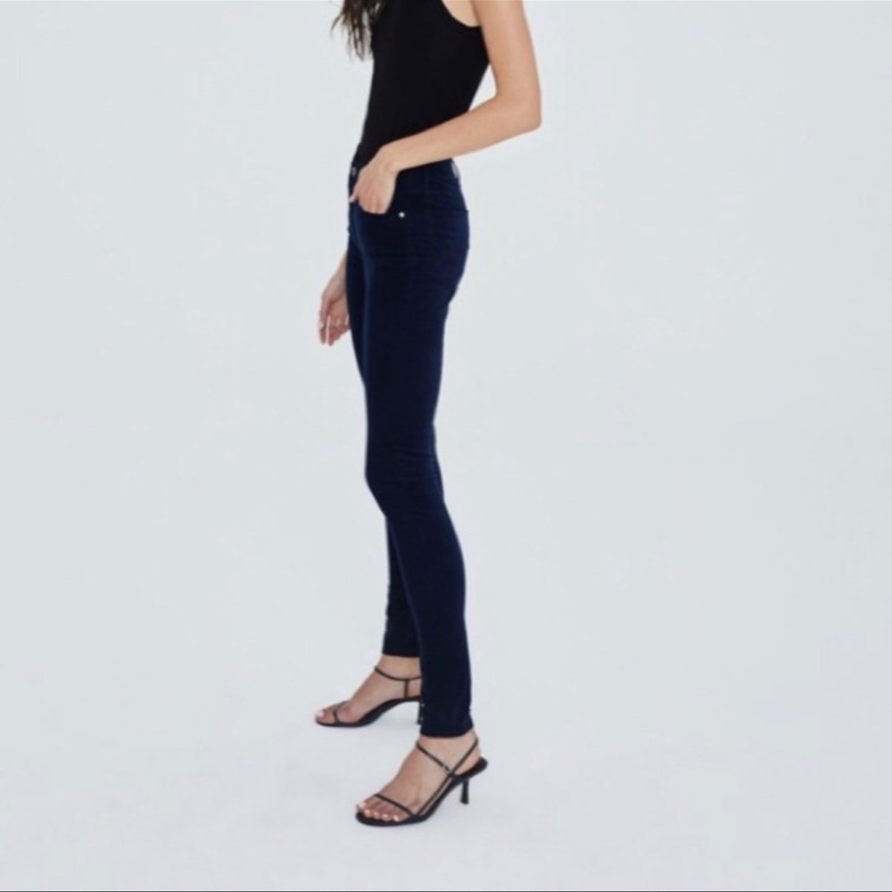 Ag The Farrah High-Rise Skinny Jeans | Black